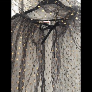 Halloween Glitter Cape Costume